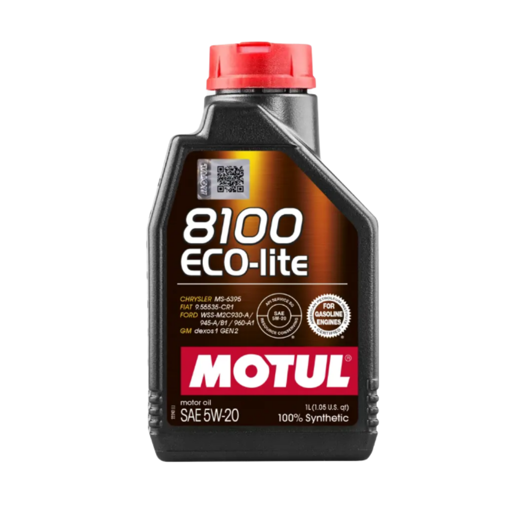 Aceite Motul 5W20 100% Sintetico 1Lt 8100 Ecolite