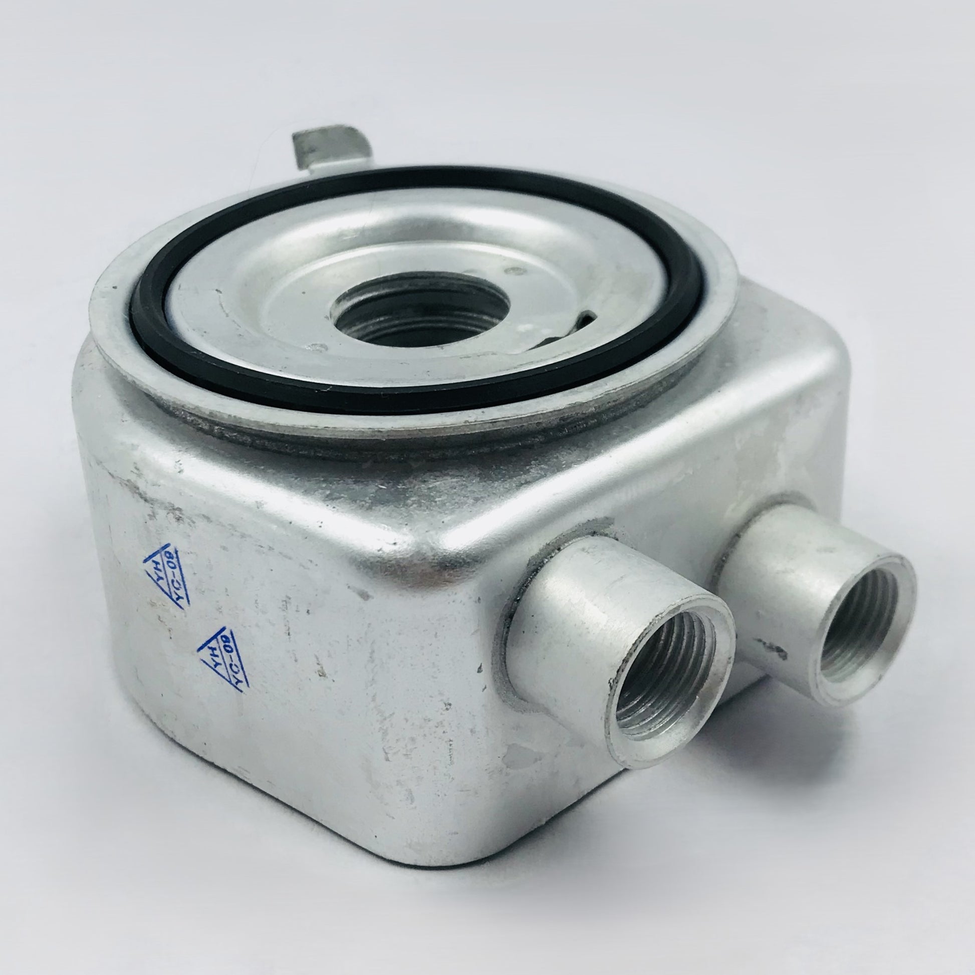 Radiador aceite chev equinox 2tubo hembras redondo