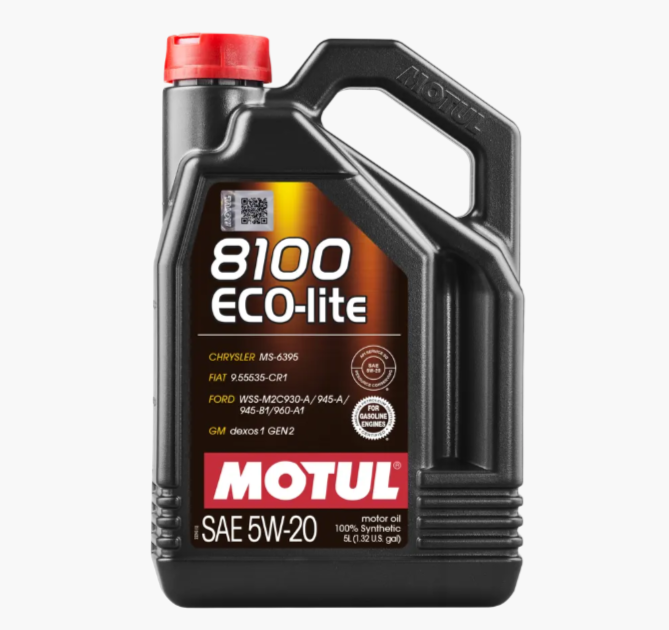 Aceite Motul 5W20 100% Sintetico 5Lts 8100 Ecolite