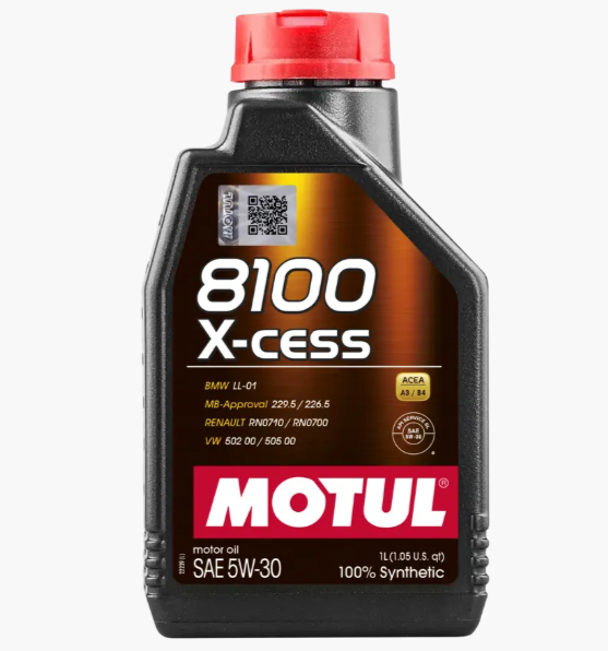 Aceite Motul 5W30 100% Sintetico 1Lts 8100 Xcess