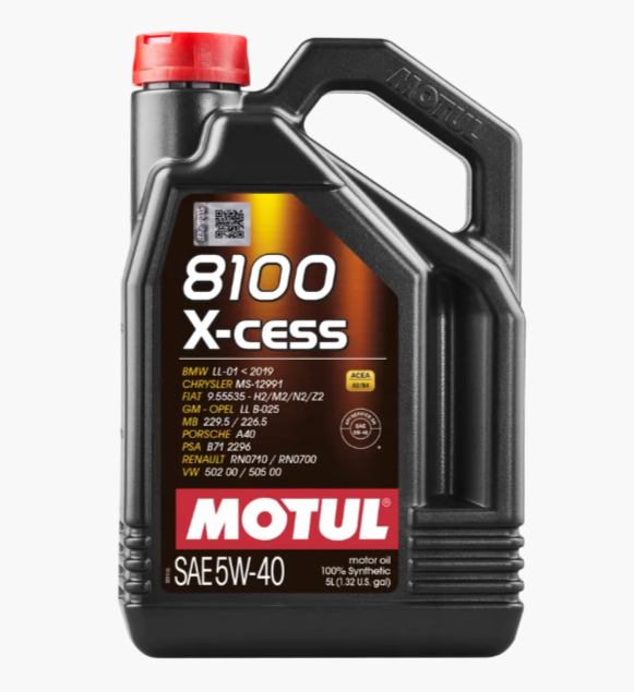 Aceite Motul 5W40 100% Sintetico 5Lts 8100 Xcess