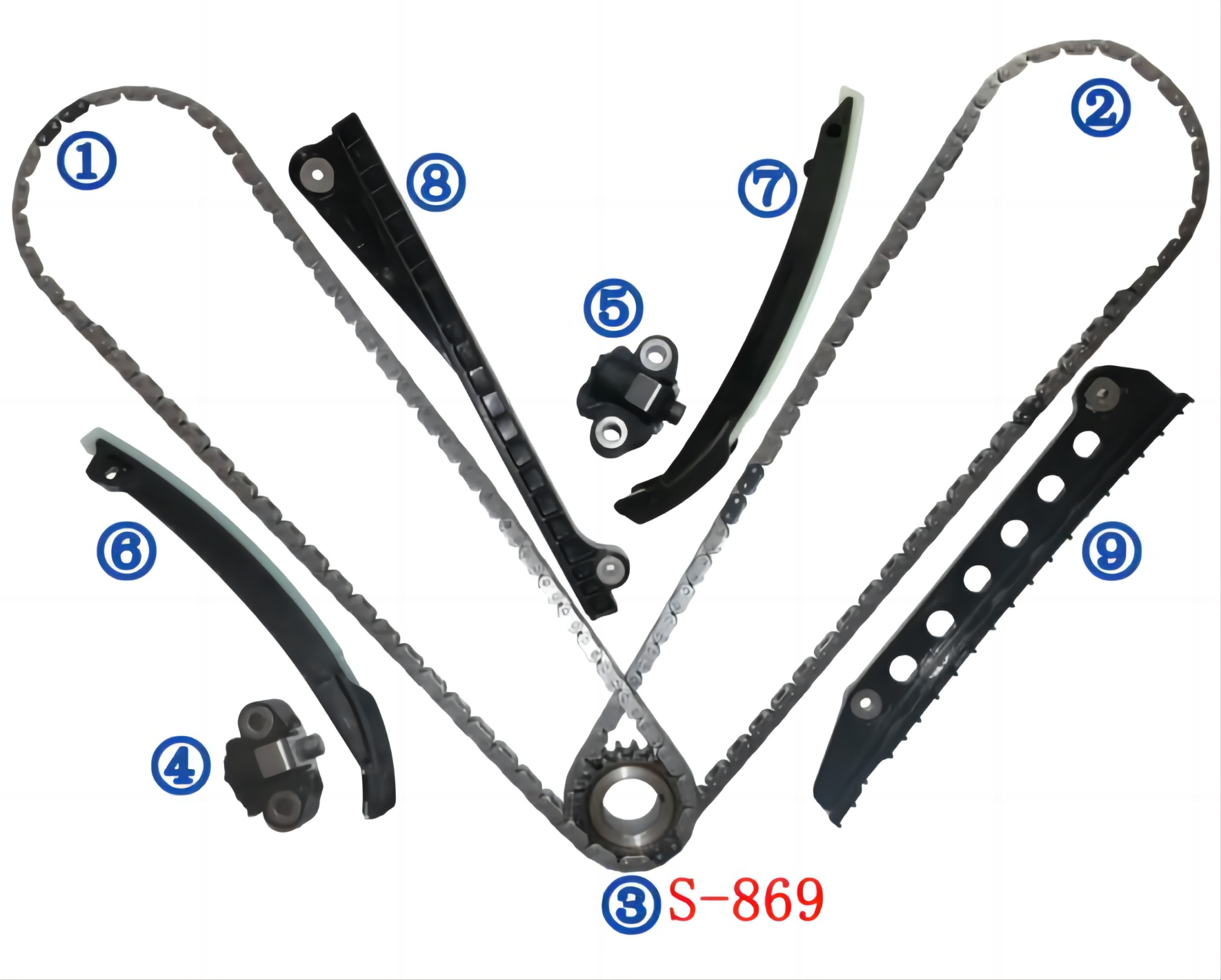 Kit Distrib Ford 5.4 16V F150 Expediti 05-09 Sin Eng Negro