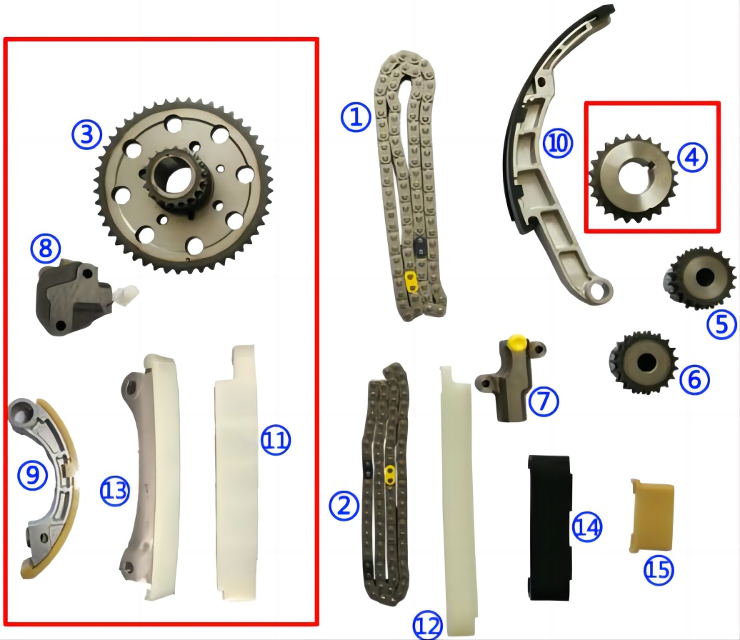 Kit Distribución Nissan 2.5 Diesel Yd22 Cadenas Sencillas