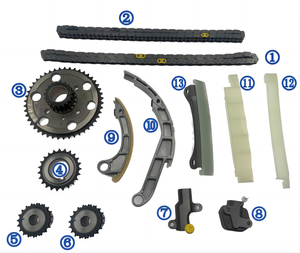 Kit Distribución Nissan 2.5 Diesel Yd22 Cadenas Dobles