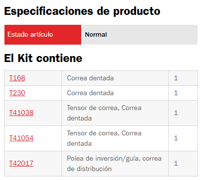 Kit Distribucion Mits 2.4 Eclipse Galant Montero 96-15